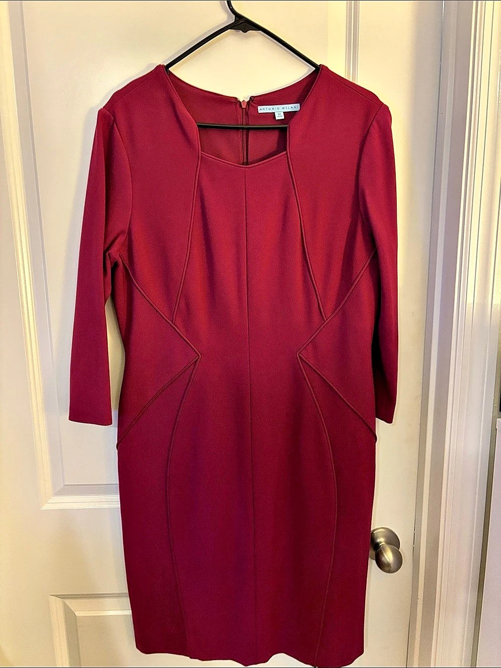 Antonio Melani Long Sleeve Midi Dress